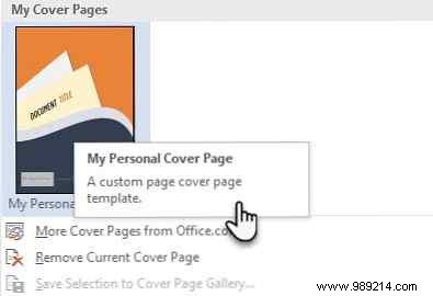 How to easily make an attractive cover page in Microsoft Word