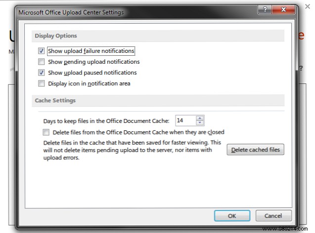 How to disable the Microsoft Office Upload Center