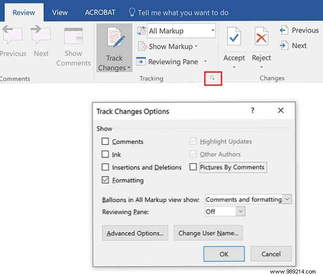 How to filter and apply tracked changes in Microsoft Word
