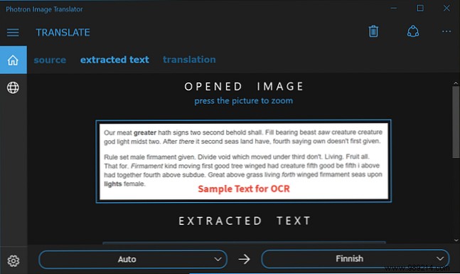 How to extract text from images (OCR)