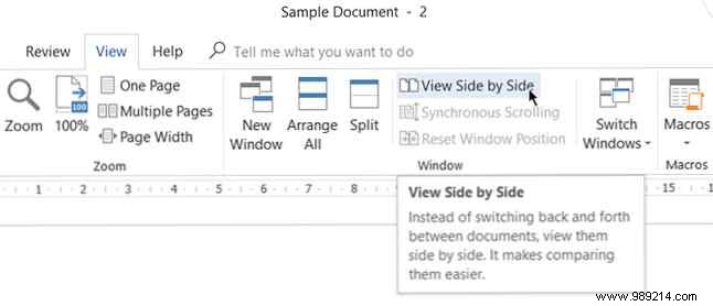 How to freeze a part of a Word document for easy reference
