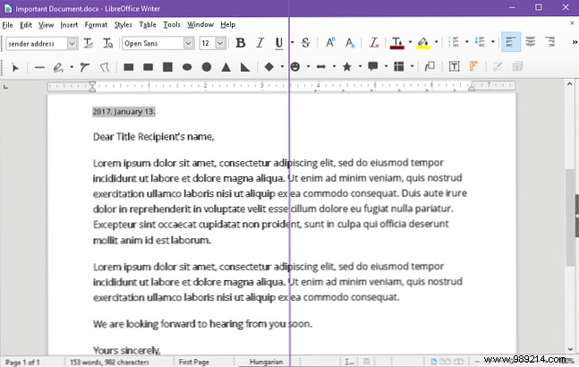 How to fix ugly fonts and text in LibreOffice on Windows 10