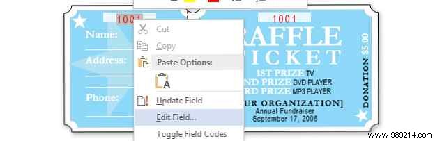 How to get a free raffle ticket template for Microsoft Word