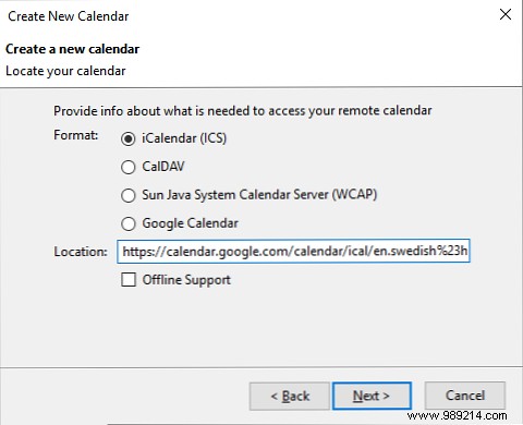 How to integrate Google calendar in Thunderbird