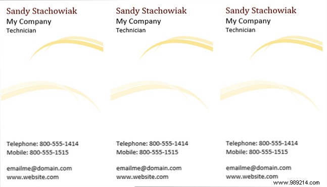 How to make free business cards in Microsoft Word with templates