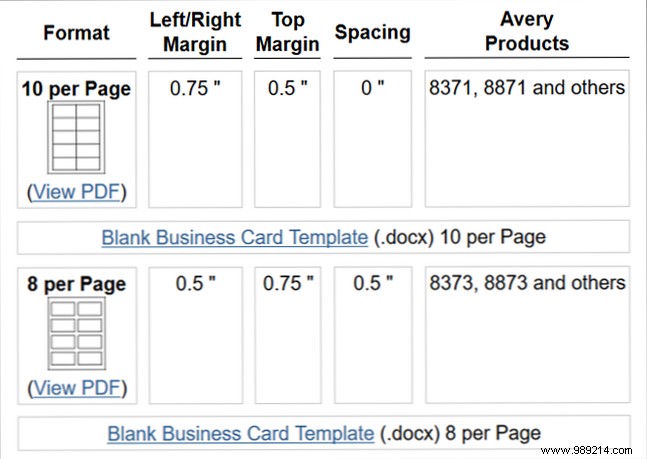 How to make free business cards in Microsoft Word with templates