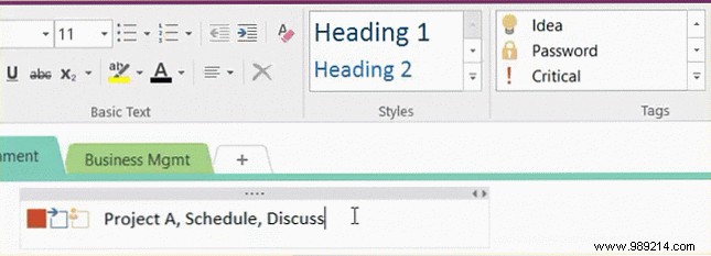 How to organize OneNote for a productive system