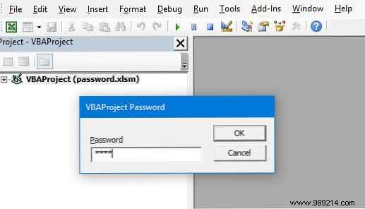 How to recover Excel VBA password