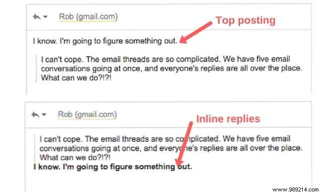 How to reply to all emails the right way Inline