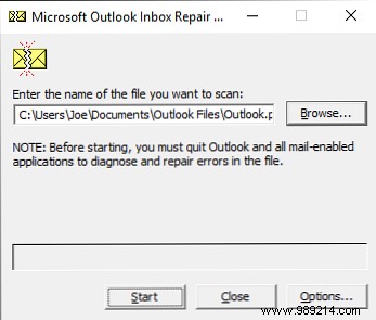How to repair your Outlook inbox with repair tool