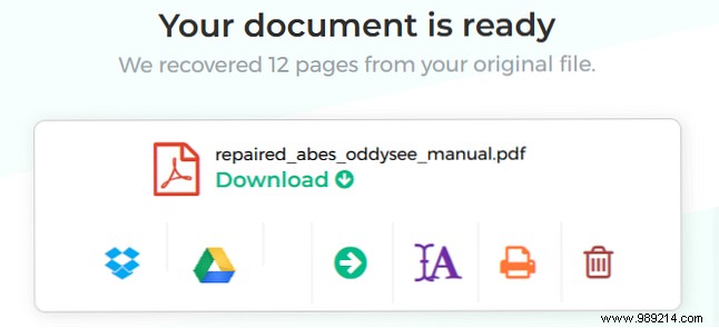 How to repair or recover data from a damaged PDF file