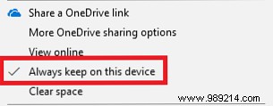 How to delete local copies of OneDrive files without deleting them