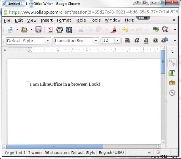 How to run LibreOffice in your web browser
