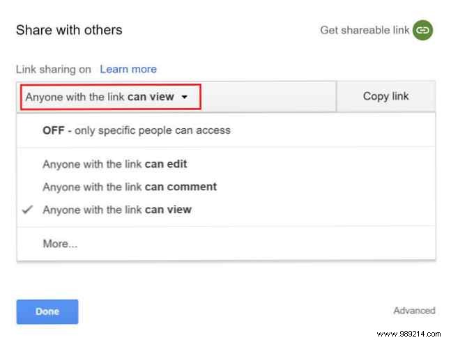 How to see who has access to your Google Drive files