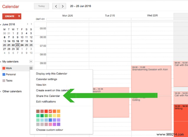 How to share your Google calendar with anyone