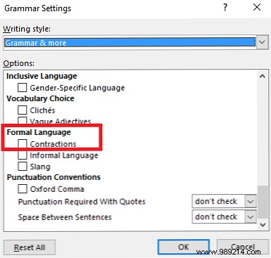 How to stop Microsoft Word from underlining correct words as errors