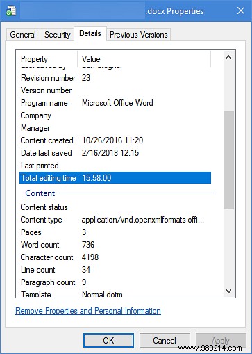 How to keep track of how much time you have spent editing a Microsoft Word document