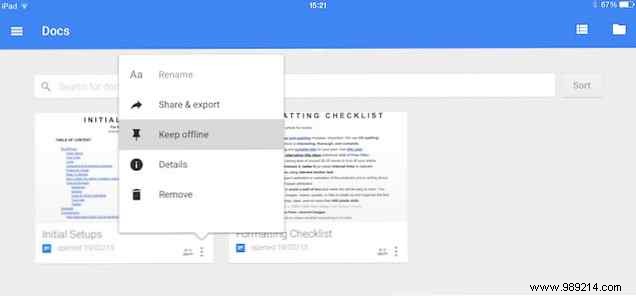 How to use Google Docs or Drive Offline on PC and mobile