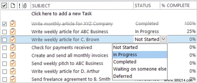 How to use Outlook for simple tasks and project management