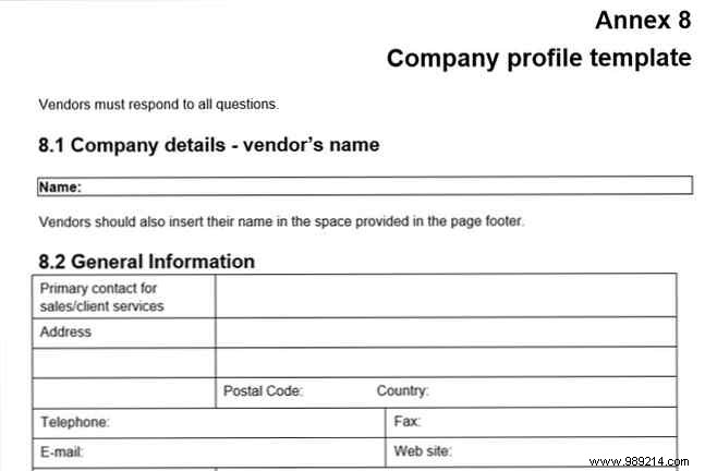 How to write a company profile and the templates you need