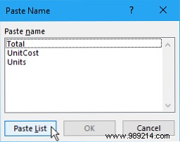 How to work with named ranges in Microsoft Excel