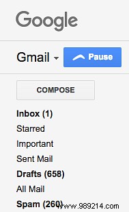 Decreases the importance of Gmail by pausing incoming emails for a while