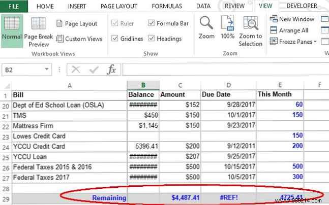 Make a personal budget in Excel in 4 easy steps