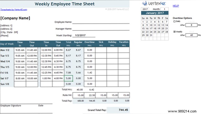 Need a timesheet template to track your hours? Here are 12!