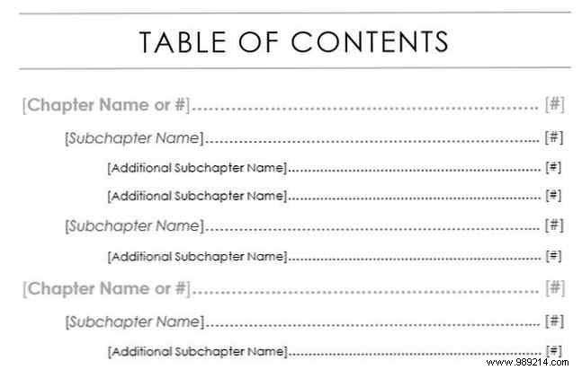Top 10 Table of Contents Templates for Microsoft Word