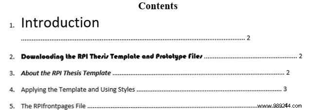 Top 10 Table of Contents Templates for Microsoft Word