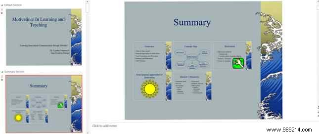 Use PowerPoint Zoom summary for more dynamic presentations