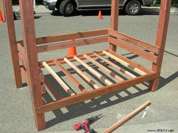 How to Build a Redwood Canopy Bench