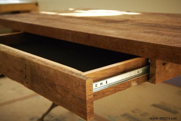 How to Build an Office Desk From Reclaimed Wood