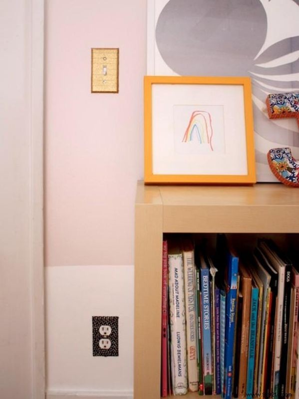 How to decorate switch plates and electrical covers with Washi Tape