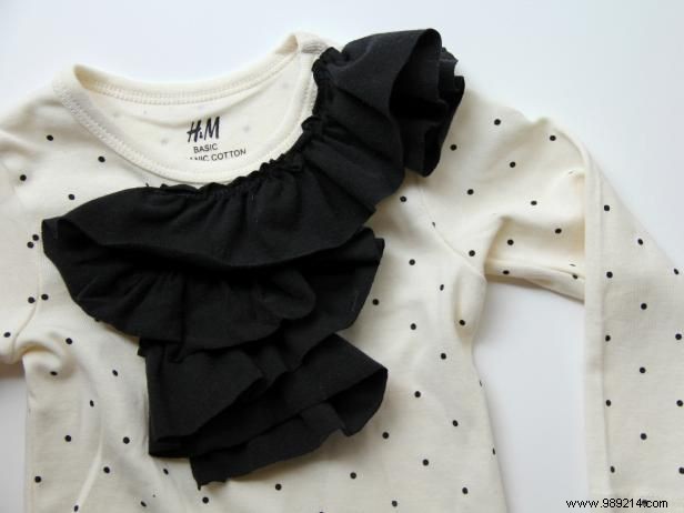 How to Embellish a Onesie with Neck and Shoulder Ruffles