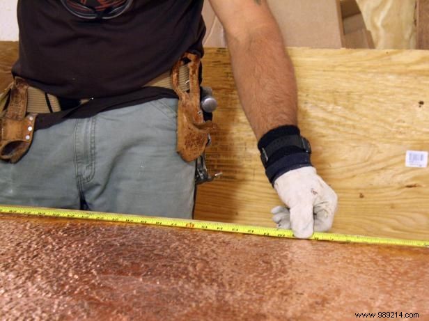 How to install copper siding