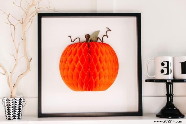 How to Make 3D Halloween Pumpkin Art
