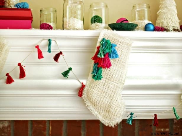 How to Make a Burlap Christmas Stocking