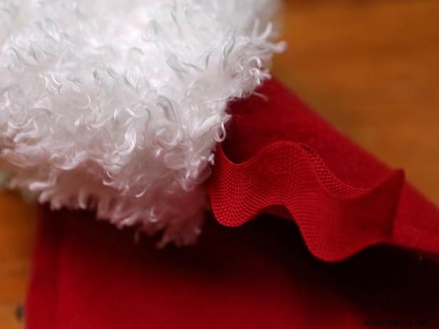 How to Make a Classic Christmas Stocking with (Faux) Fur Trim