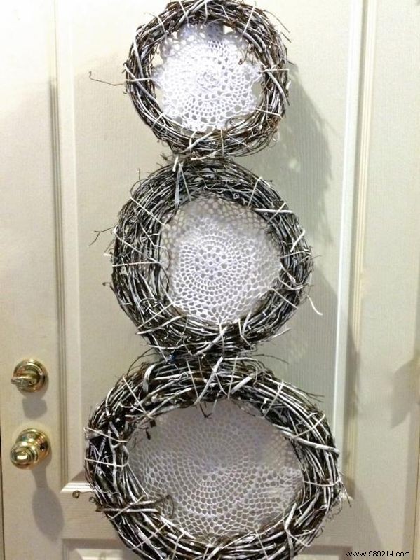How to Make a Boho Snowman Wreath Dreamcatcher