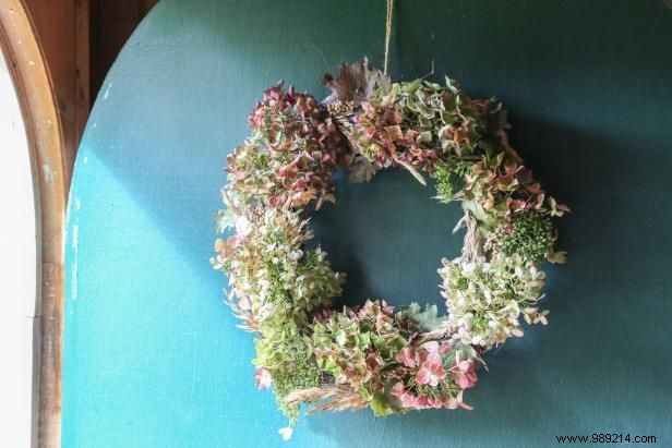 How to Make a Fall Hydrangea Wreath