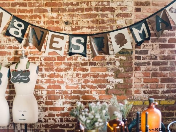 How to Make a Steampunk Faux Leather Party Banner