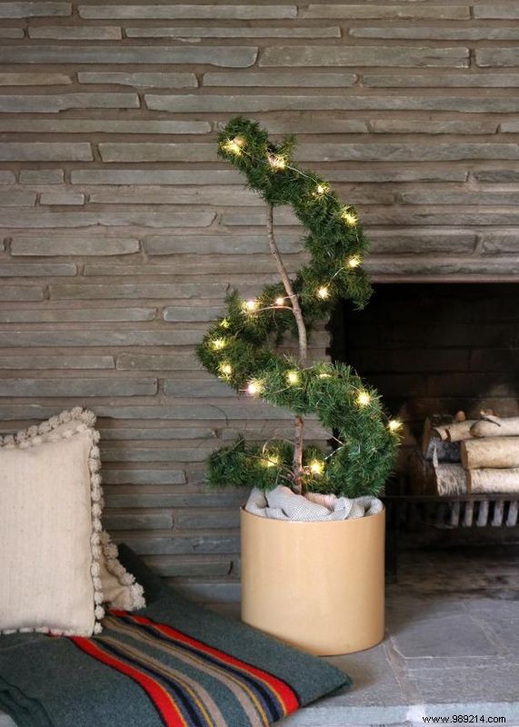 How to Make an Evergreen Faux Spiral Topiary
