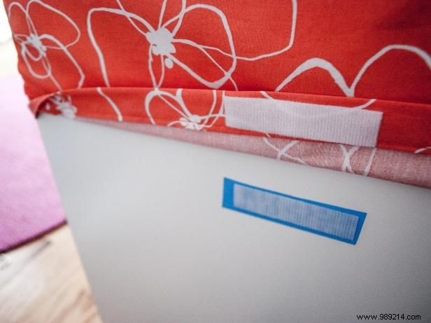 How to make a headboard cover with storage pocket