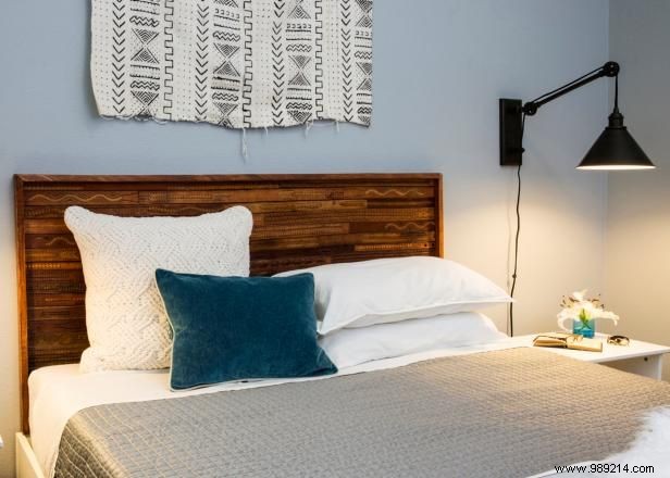 How to make a headboard out of recycled leather belts