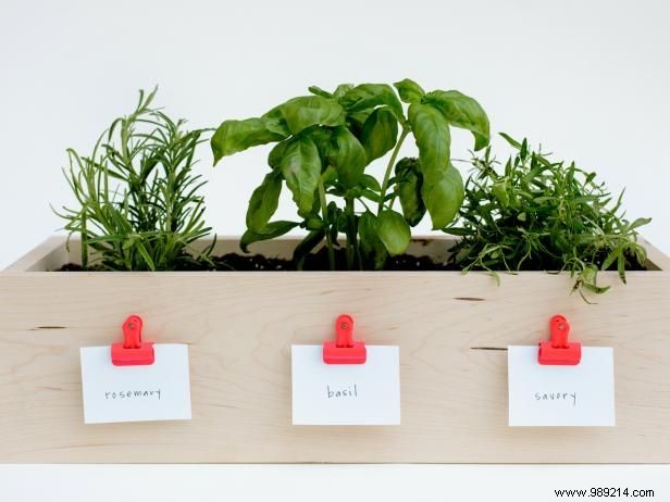 How to make a kitchen pot box for herbs