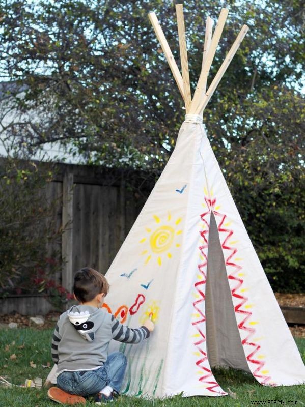 How to make a children s teepee from canvas