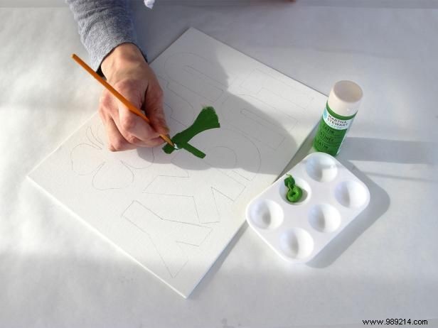 How to make a Saint Patrick canvas art