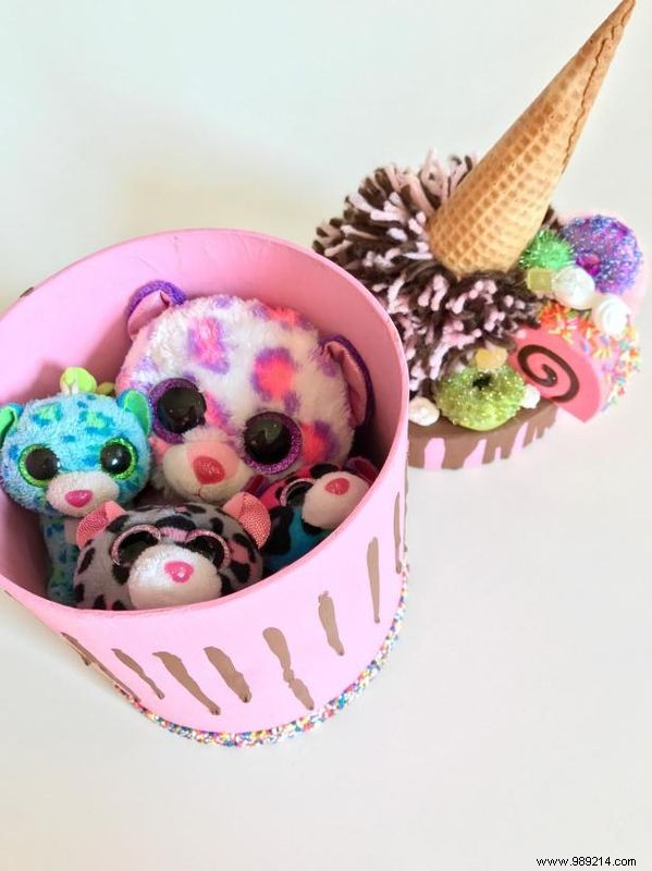 How to Make a Spilled Ice Cream Cake Trinket Box