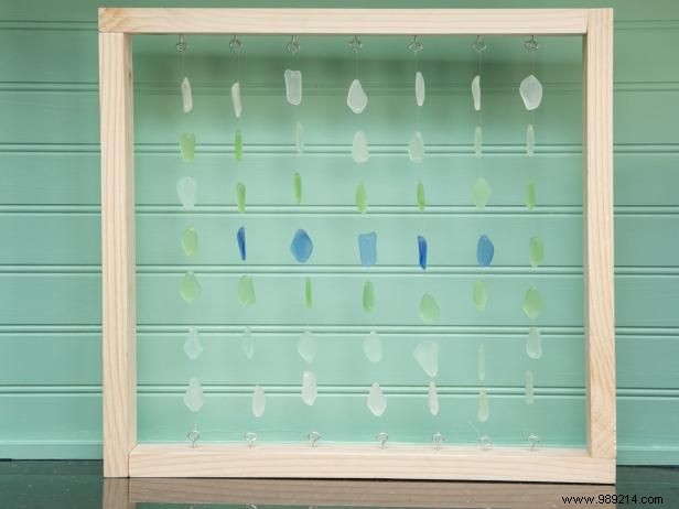 How to make a sea glass shadow box